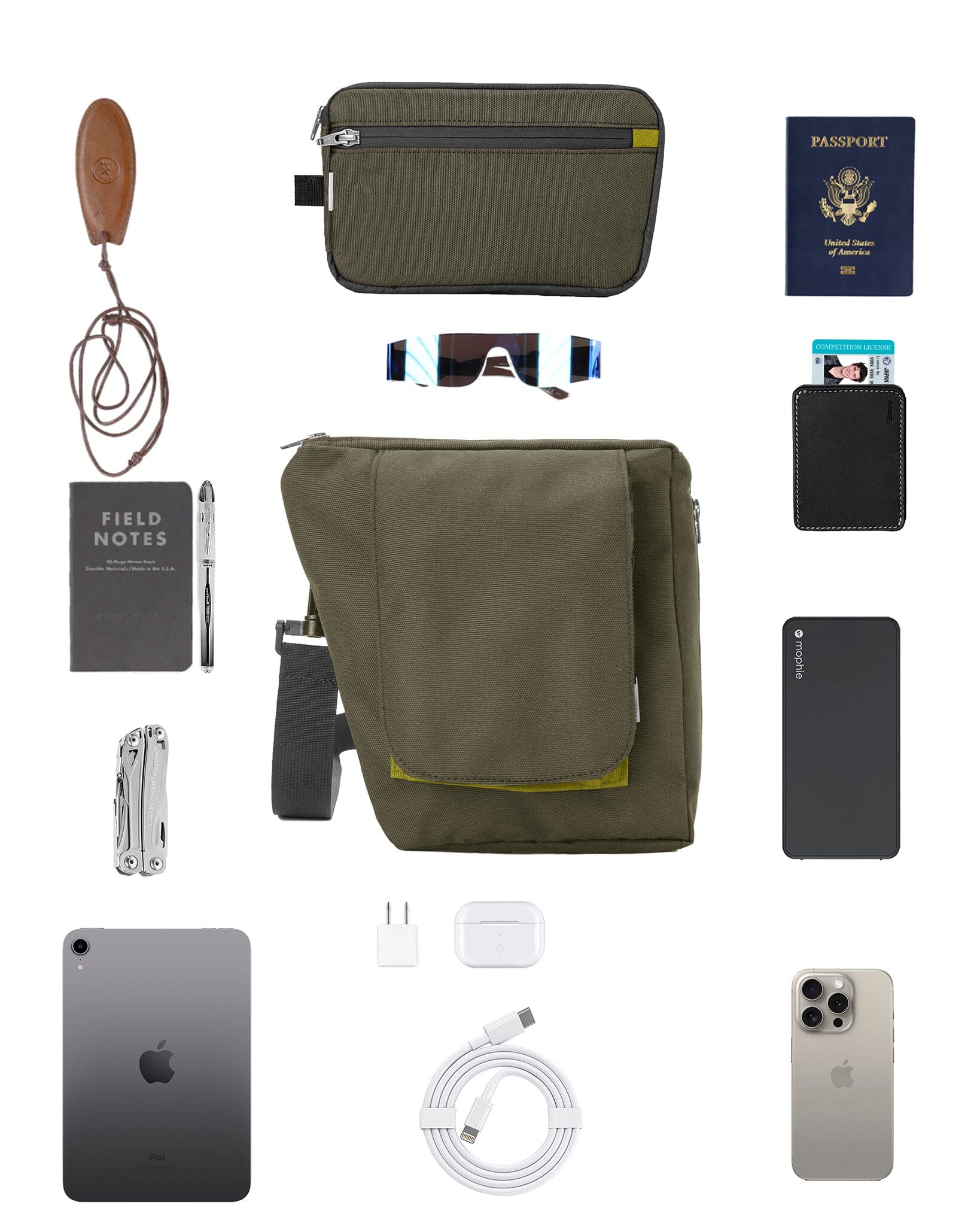 Small Carry - Defiant Olive Cordura Bag bolstr