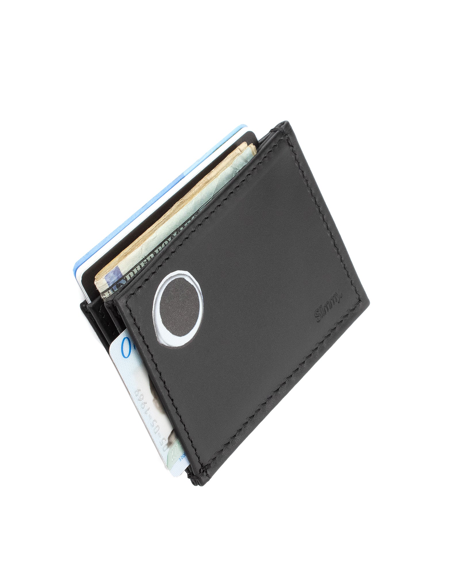 OG 3-Pocket Slimmy Wallet (76mm) - Eclipse Abstract Wallet Slimmy Black/Black  