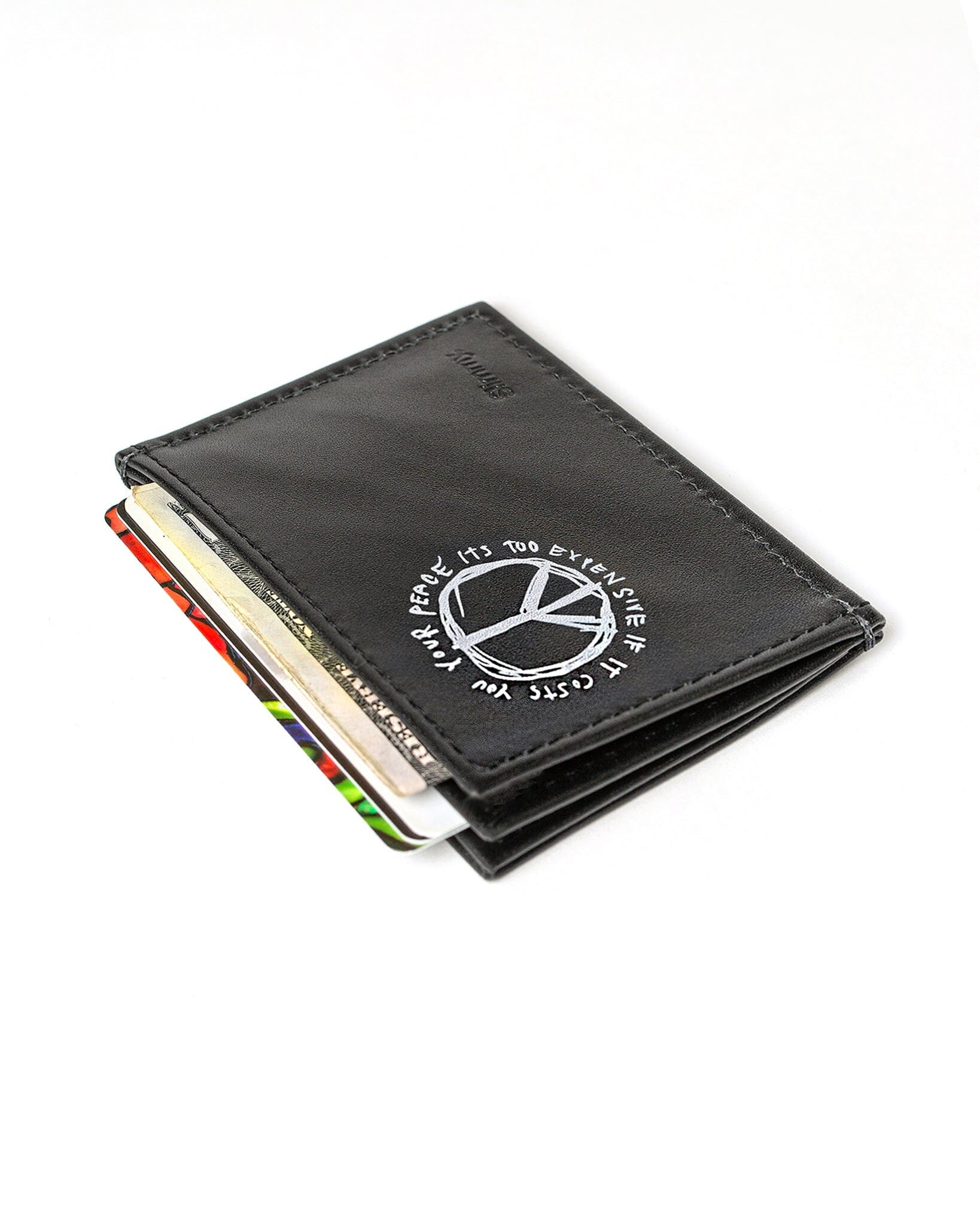 OG 3-Pocket Wallet (76mm) - Peace Original Wallet Slimmy Black/TU Peace Art