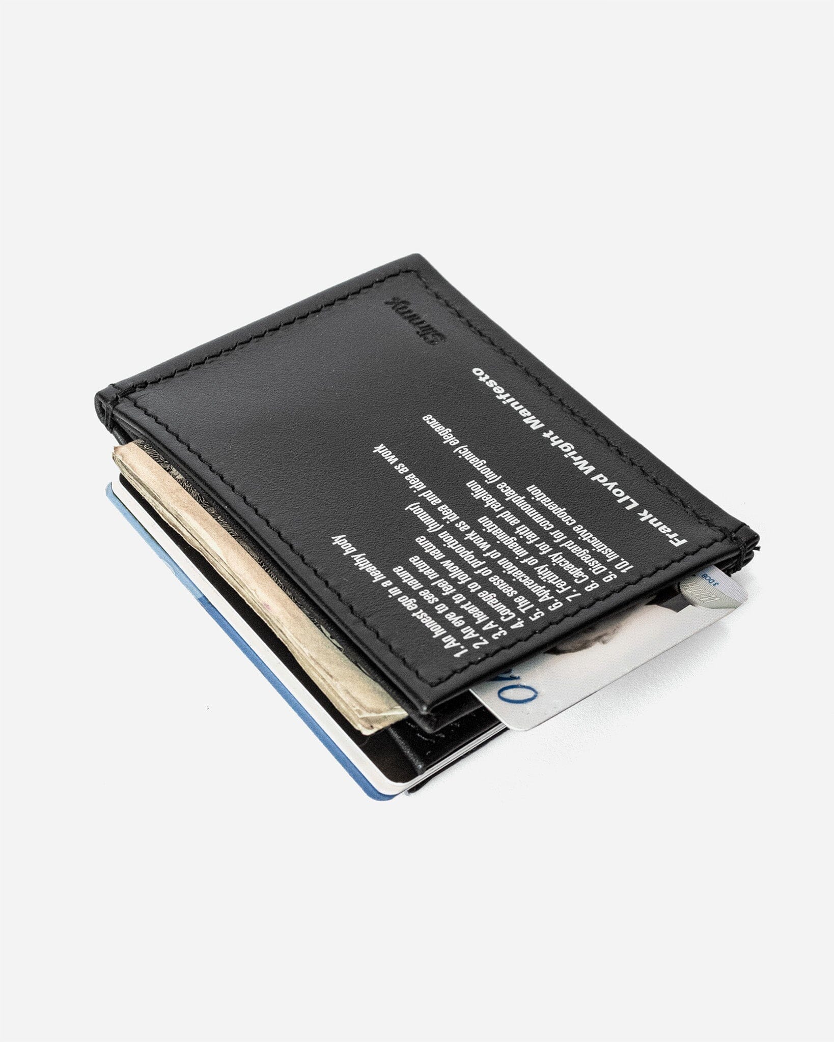 OG 3-Pocket Minimalist Slim Wallet (76mm) - FLW Manifesto Wallet Slimmy
