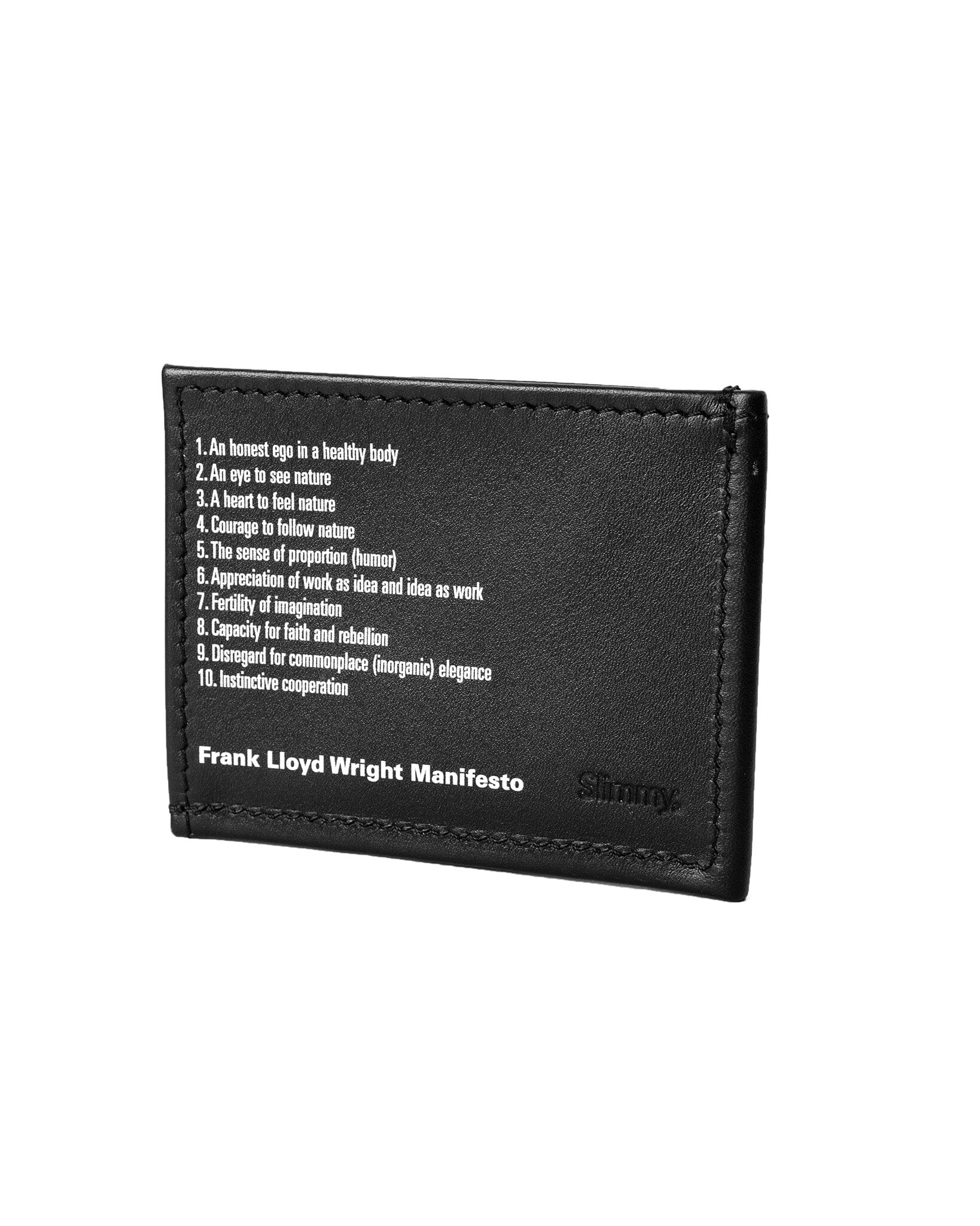 OG 3-Pocket Minimalist Slim Wallet (76mm) - FLW Manifesto Wallet Slimmy
