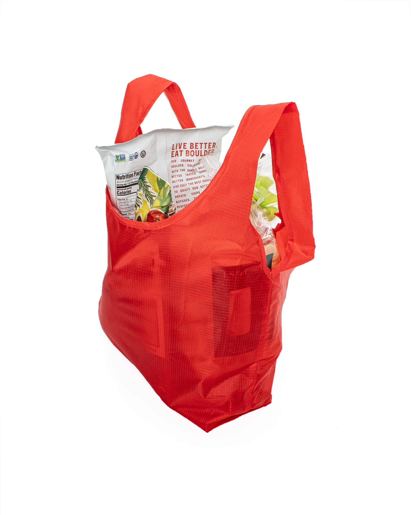 Compact Tote Bag - Red Accessory Kikkerland