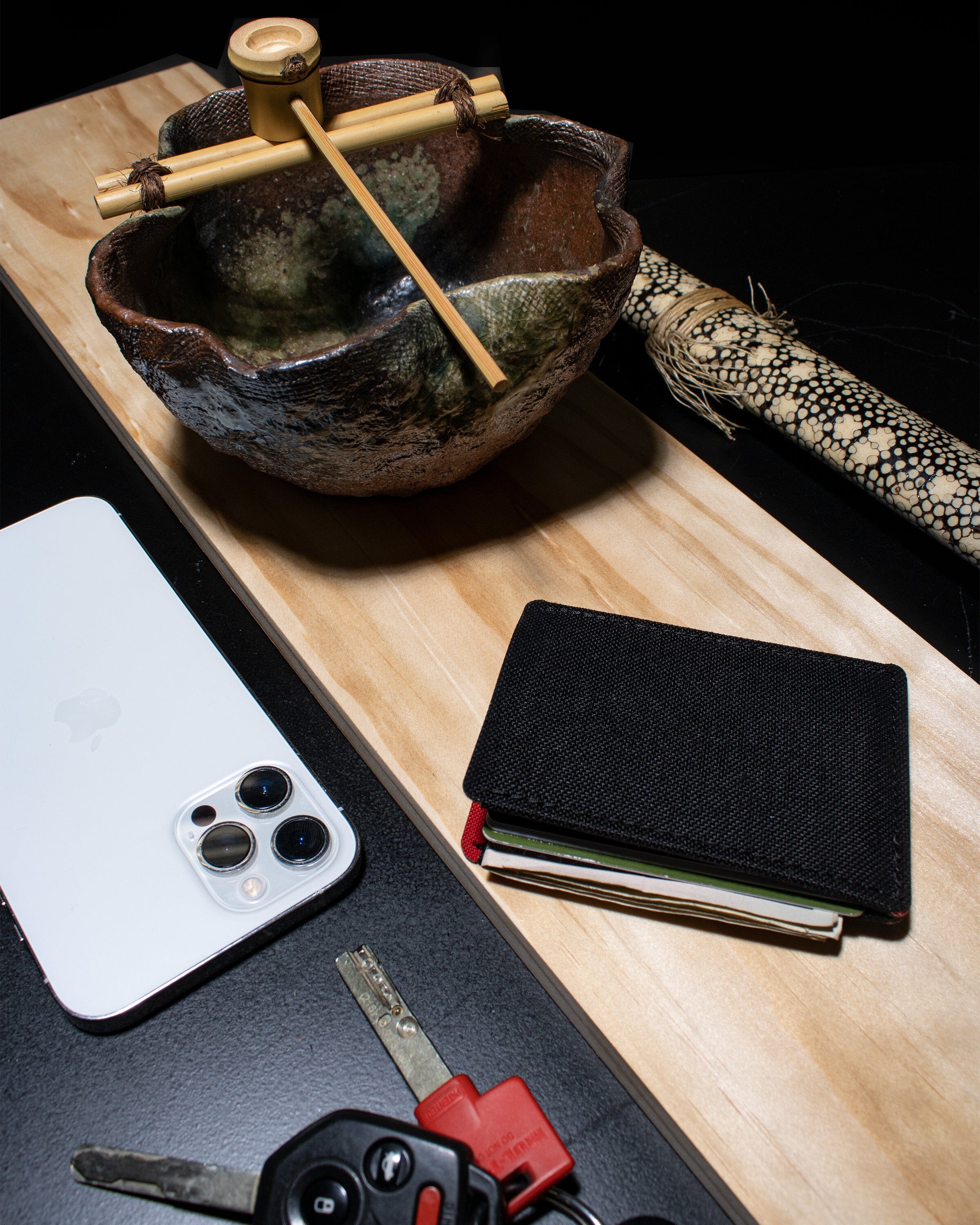 T1SO 1-Pocket 2-Slot Wallet (78mm) - BRED Wallet Slimmy