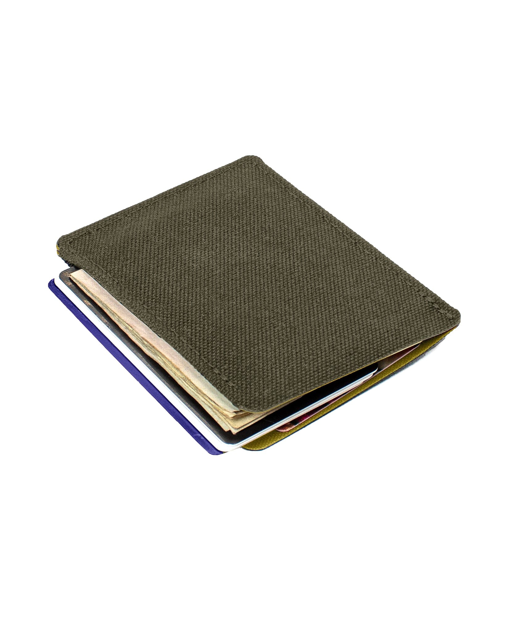 T1SO 1-Pocket 2-Slot Wallet (78mm) - Defiant Olive Wallet Slimmy Ranger Green/Yellow