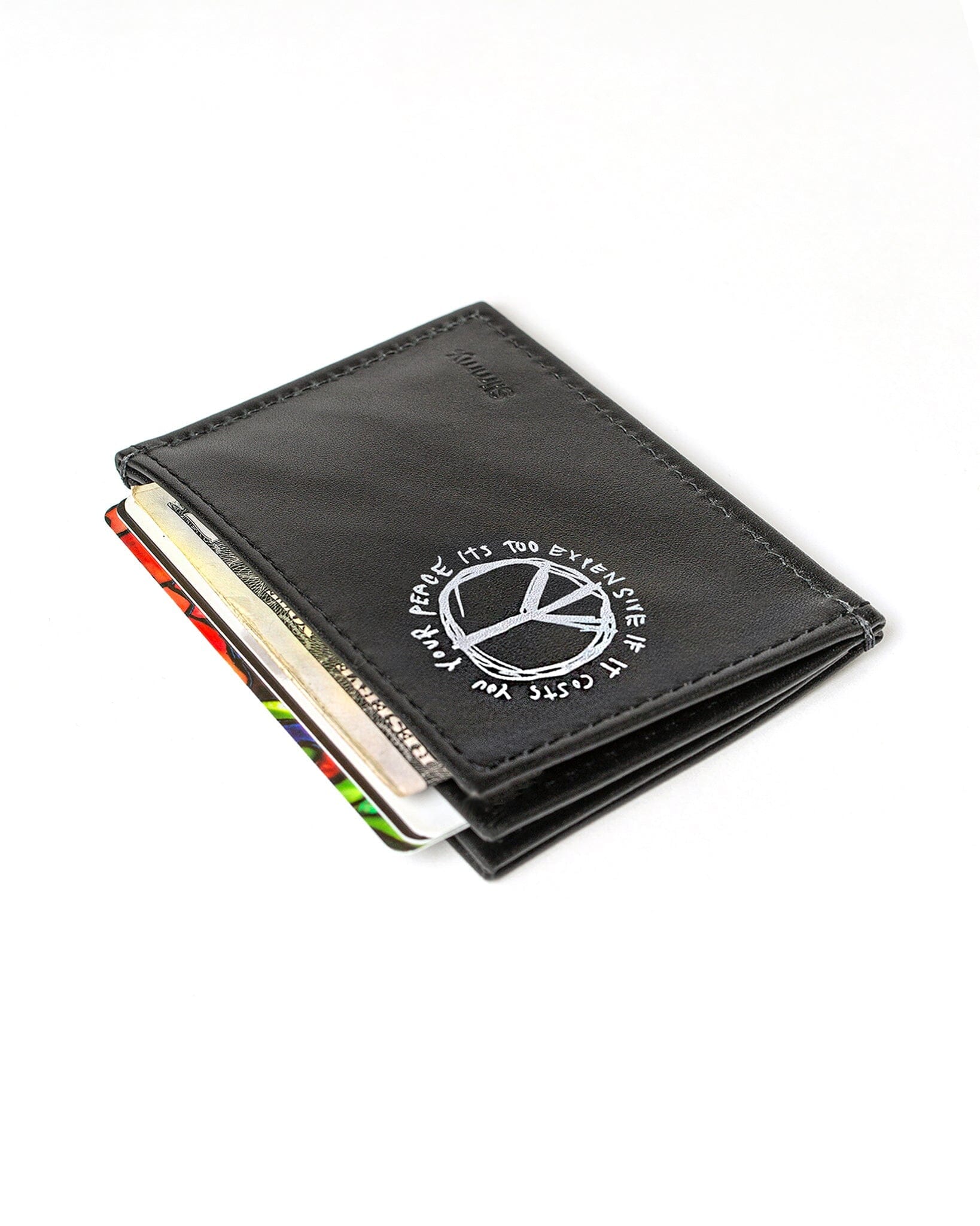 OG 3-Pocket Wallet (76mm) - Peace Original Wallet Slimmy Black/TU Peace Art  