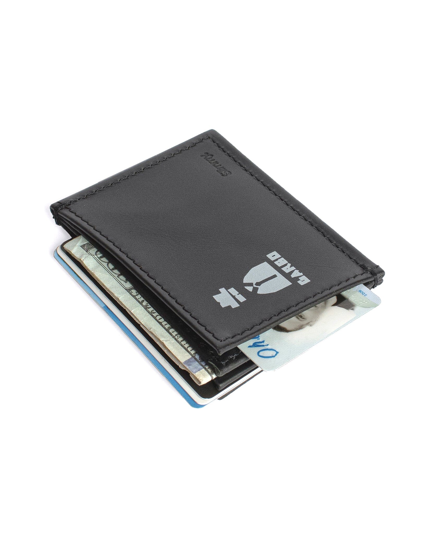 OG 3-Pocket Slimmy Wallet (76mm) - GARBO by Larry A. Lesley Wallet Slimmy Black/Black  