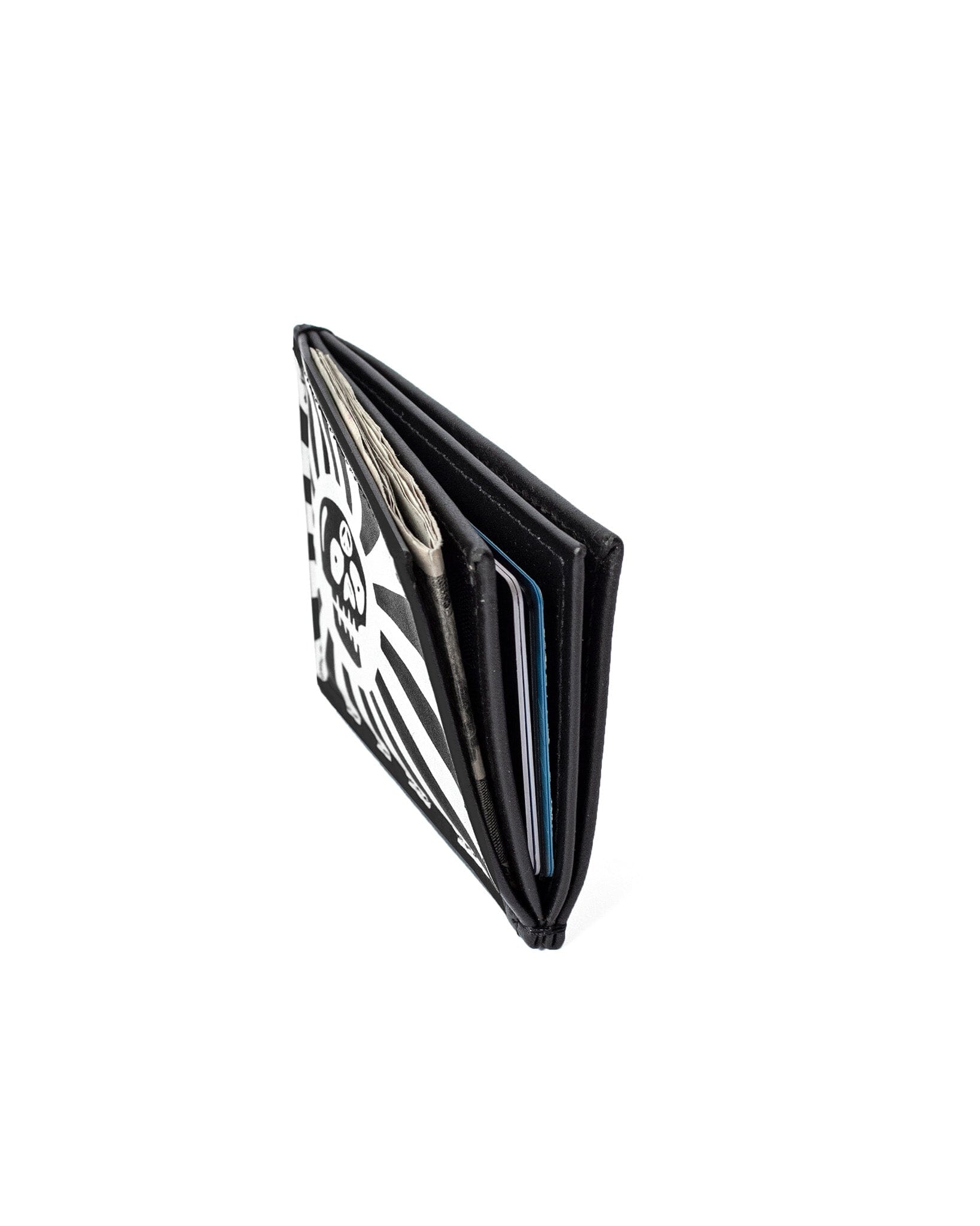 OG 3-Pocket Minimalist Slim Wallet (76mm) - Cosmic Skull Wallet Slimmy   