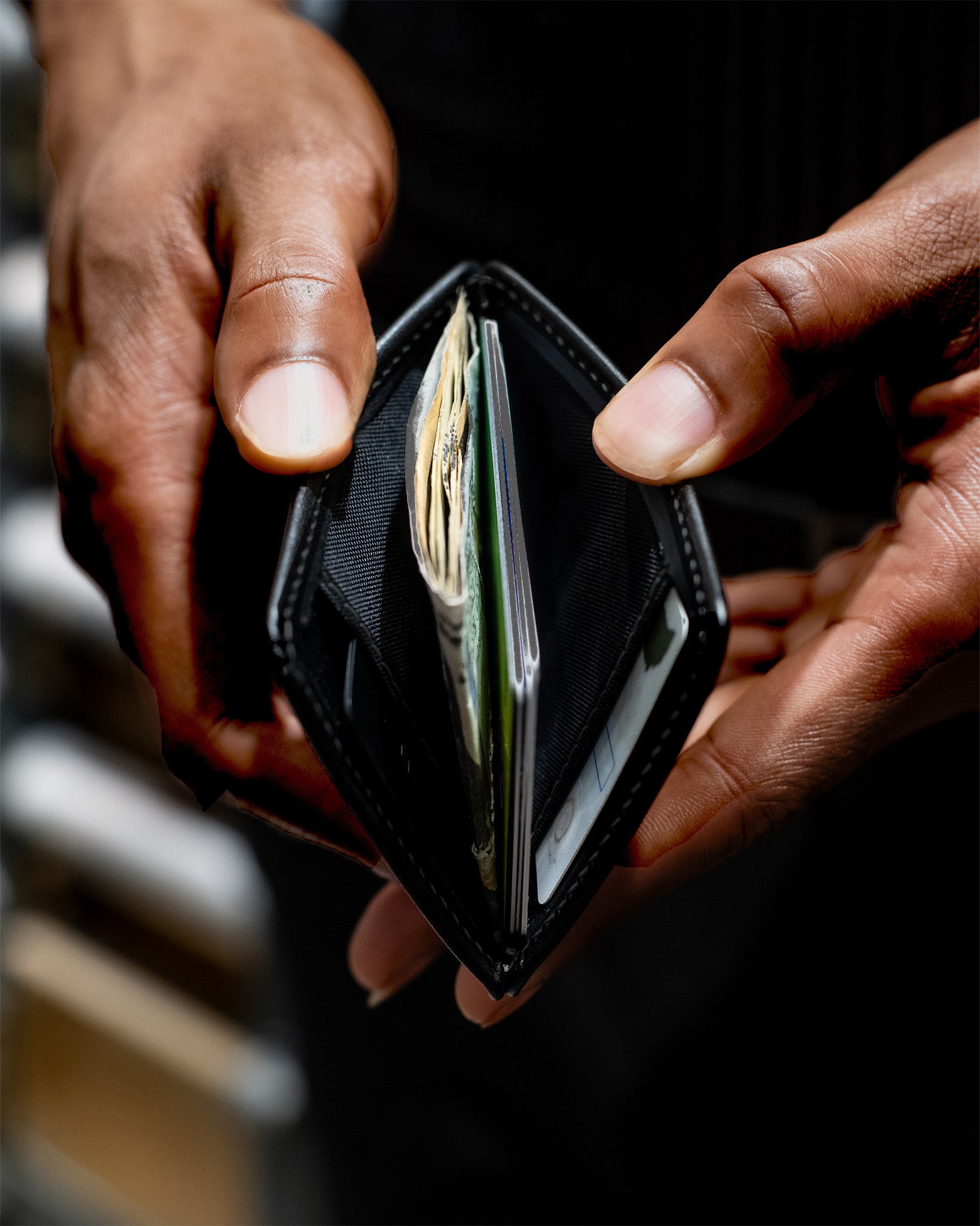 R1SO 1-Pocket 2-Slot Slim Wallet (78mm) - Stealth Classic Wallet Slimmy